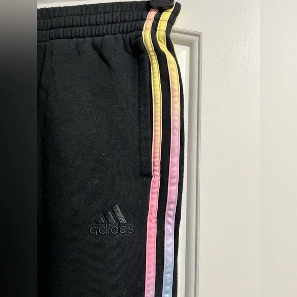 Kids boys girls black ADIDAS sweats youth loose XL Y pink blue green yellow - Picture 9 of 9